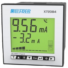 Earth Leakage Relay,  72x72 mm Type B - DC and 50/60Hz Test reset input Time delay 20 mSec-30 Sec Auxiliary 230Vac Model X72DB44DCR112
